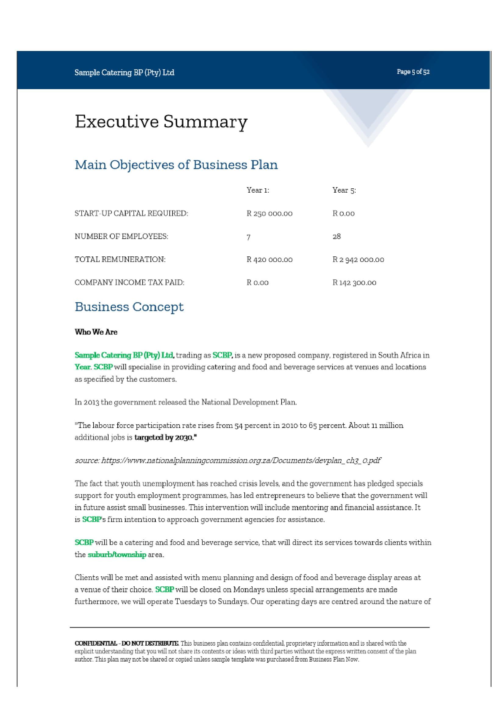 Example Business Plan Business Plan Now